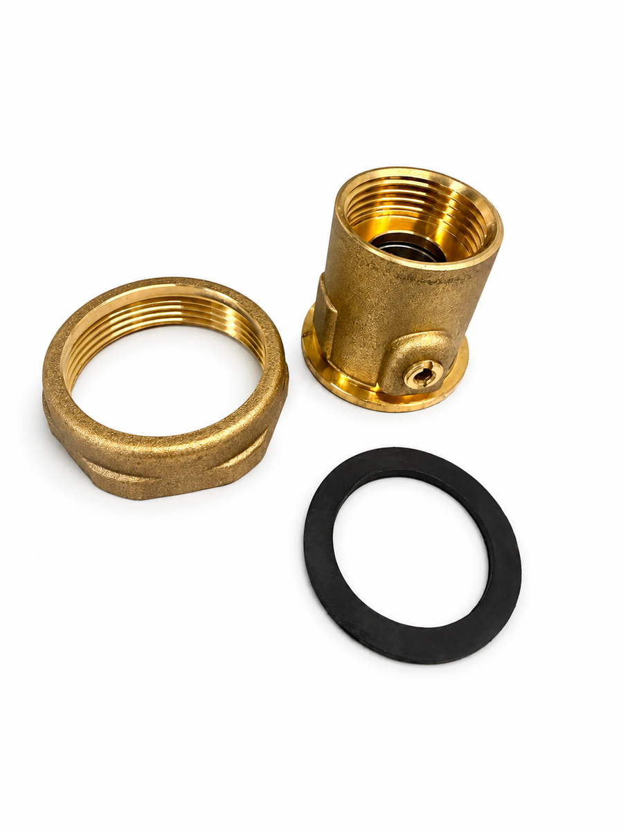 Union 1"1/2 x 1"  m/ avst.ventil 1 stk 