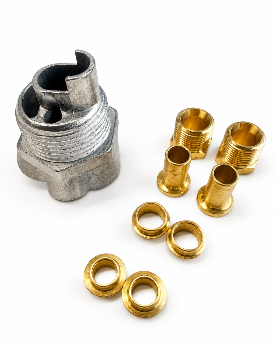 Tankgjennomføring 1" (dobbel) 8/10mm 