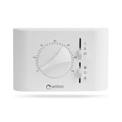 Seitron termostat fan-coil analog 230V Reguleringsområde 5–35 °C