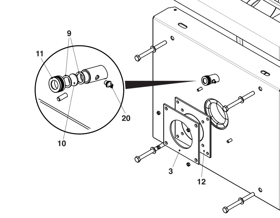 seglass RTQ kjele 29mm (1 stk) 