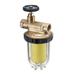Oljefilter G 3/8" med stengeventil for 1-rørs fyringsanlegg