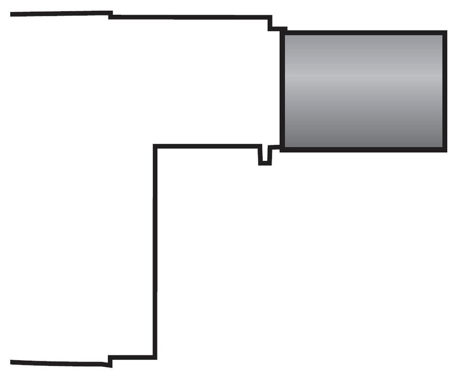 Langt brennerrør (530mm) for oljebrenner (RL 190) 