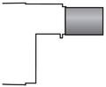 Langt brennerrør (385 mm) for gassbrenner (RS 100)