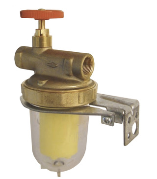 Oventrop oljefilter G10 3/8&quot; BIO m/kran (50-75my)