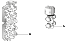 2-veis ventilsett for Riello RK 63-72-96 1&quot; tilkobling