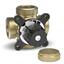 Impel AMV 4313  4-veis shuntventil Kv 6,3 - DN25 - Rp 28 mm - messing