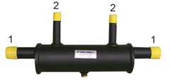 luft- / gassutskiller 1&quot;x1/2&quot; 10 bar - 110 gr.C