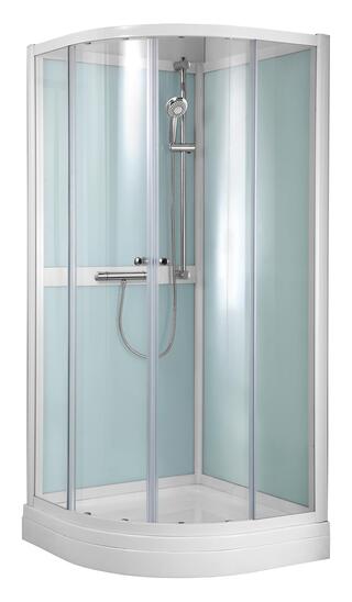 Quick One Dusjkabinett 90x90x205cm - Rund