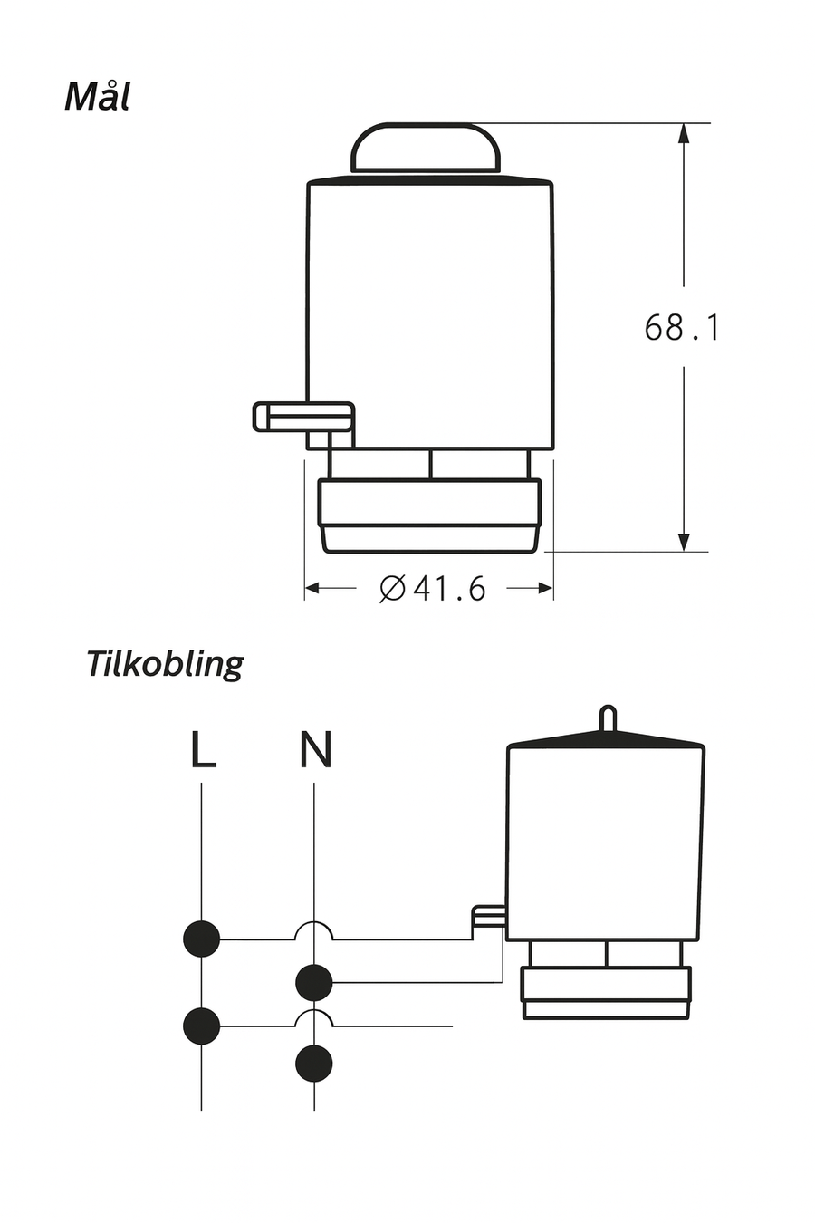Futura Termomotor 24V NeoTherm (NC) 