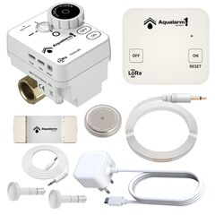 Altech Aqualarm1 1/2&quot; ventil, tr&#229;dl&#248;s Tr&#229;dl&#248;s lekkasjestopperpakke