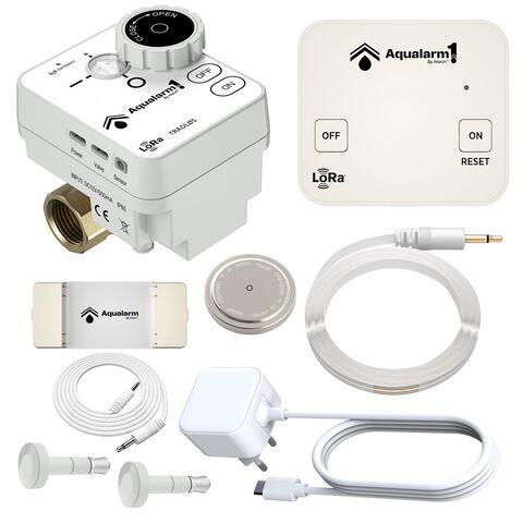 Altech Aqualarm1 3/4&quot; ventil, tr&#229;dl&#248;s Tr&#229;dl&#248;s lekkasjestopperpakke