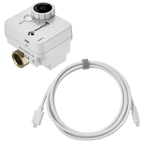 Altech Aqualarm1 ventil 1/2&quot; (type-C) kun ventil + kabel USB-C
