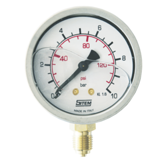 Manometer 0-10 bar v&#230;skefylt