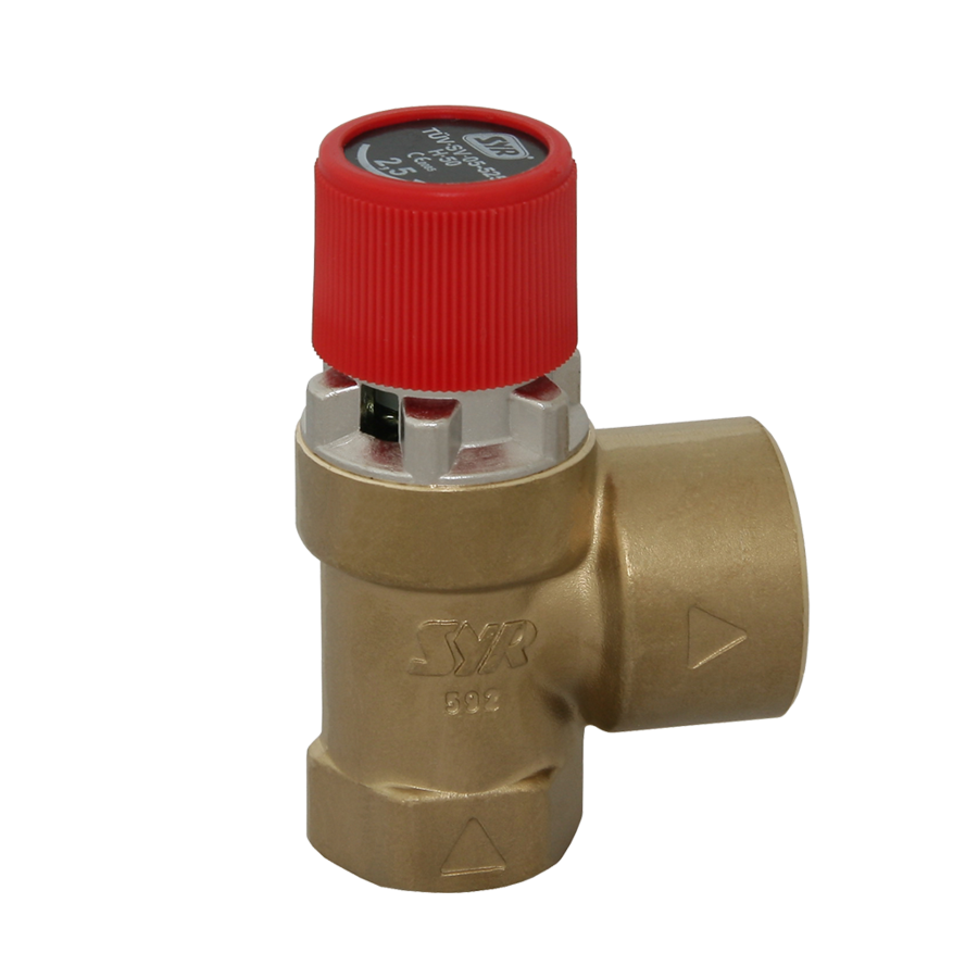 Sikkerhetsventil 1 1/4" x 1 1/2" 2,5 bar SYR 