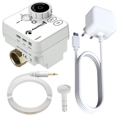 Altech Aqualarm1 1/2&quot; ventil, kablet Kablet lekkasjestopperpakke