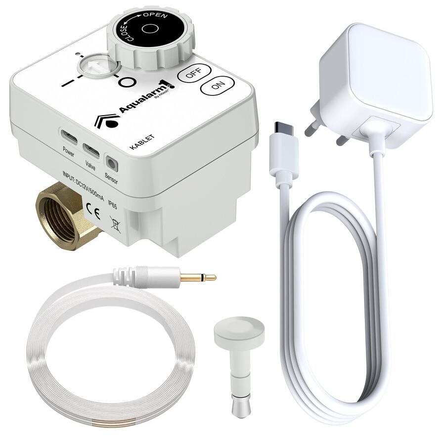 Altech Aqualarm1 3/4" ventil, kablet Kablet lekkasjestopperpakke 