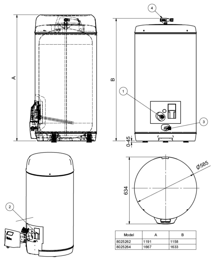 Høiax CONNECTED 200L Varmtvannsbereder 