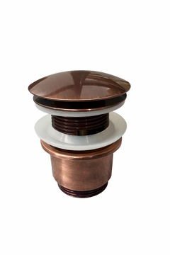 Klikkventil - BØSTET KOBBER Kort m/overløp