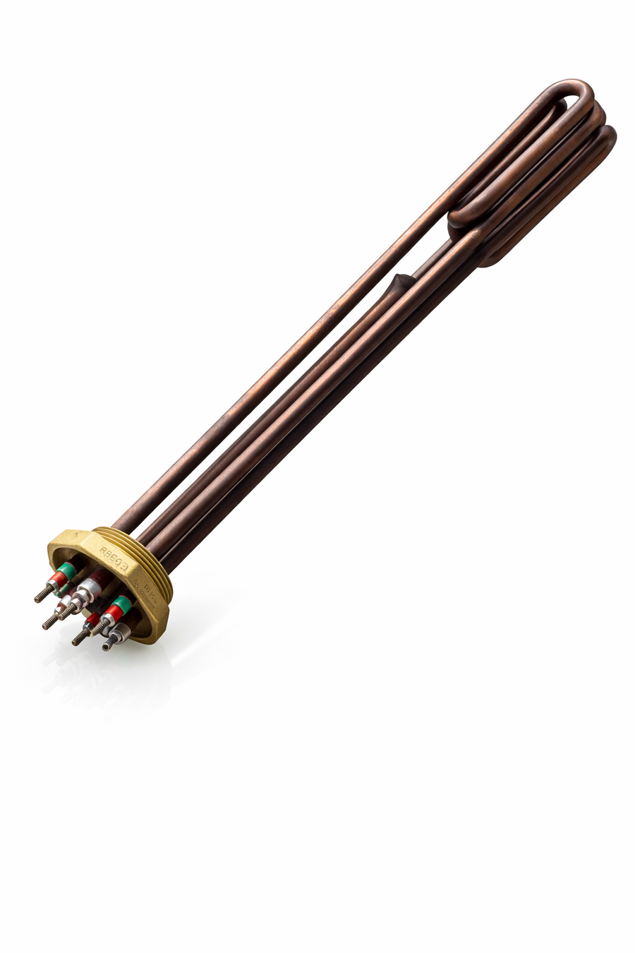 El-kolbe element 6 kW kobber R50 2" Relek R50 PPE-6rf L390mm 230/400V 