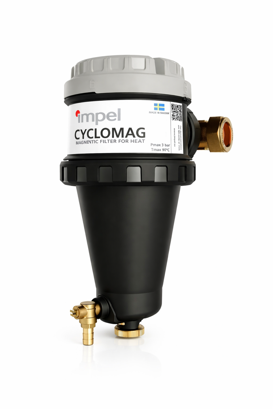 Magnetitfilter CYCLOMAG 3/4" inv. gjeng. Varmeanlegg (G20) 