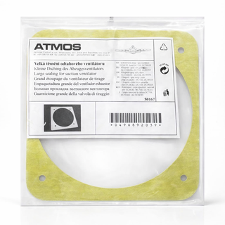 Pakning mellom vifte/motor og plate (Atmos DC70-DC150) mørk