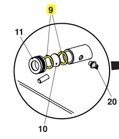 Pakning seglass RTQ kjele (pakke a 5 stk)