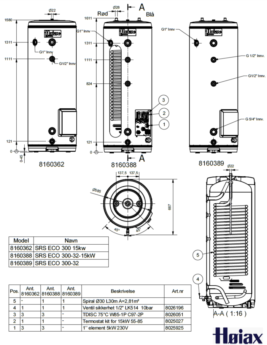 Høiax SRS ECO 300 (Spiral) 15kW 