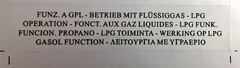 Merke for LPG-kit