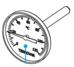 Vexve - termometer DIM 51 mm L-60 x 7 mm