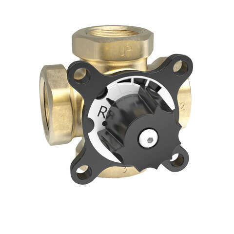 Impel AMV 4122  4-veis shuntventil Kv 12,3 - DN25 - Rp 1" - messing