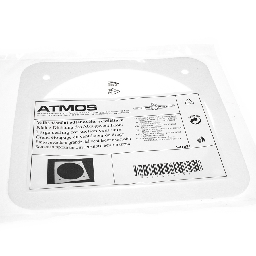 Pakning mellom plate og kjel (Atmos DC70-DC150) hvit 