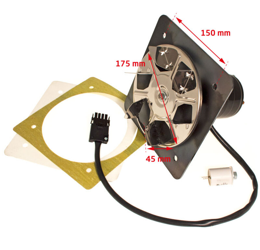 Viftemotor kit (opp til DC50) Motor 230V/50Hz 