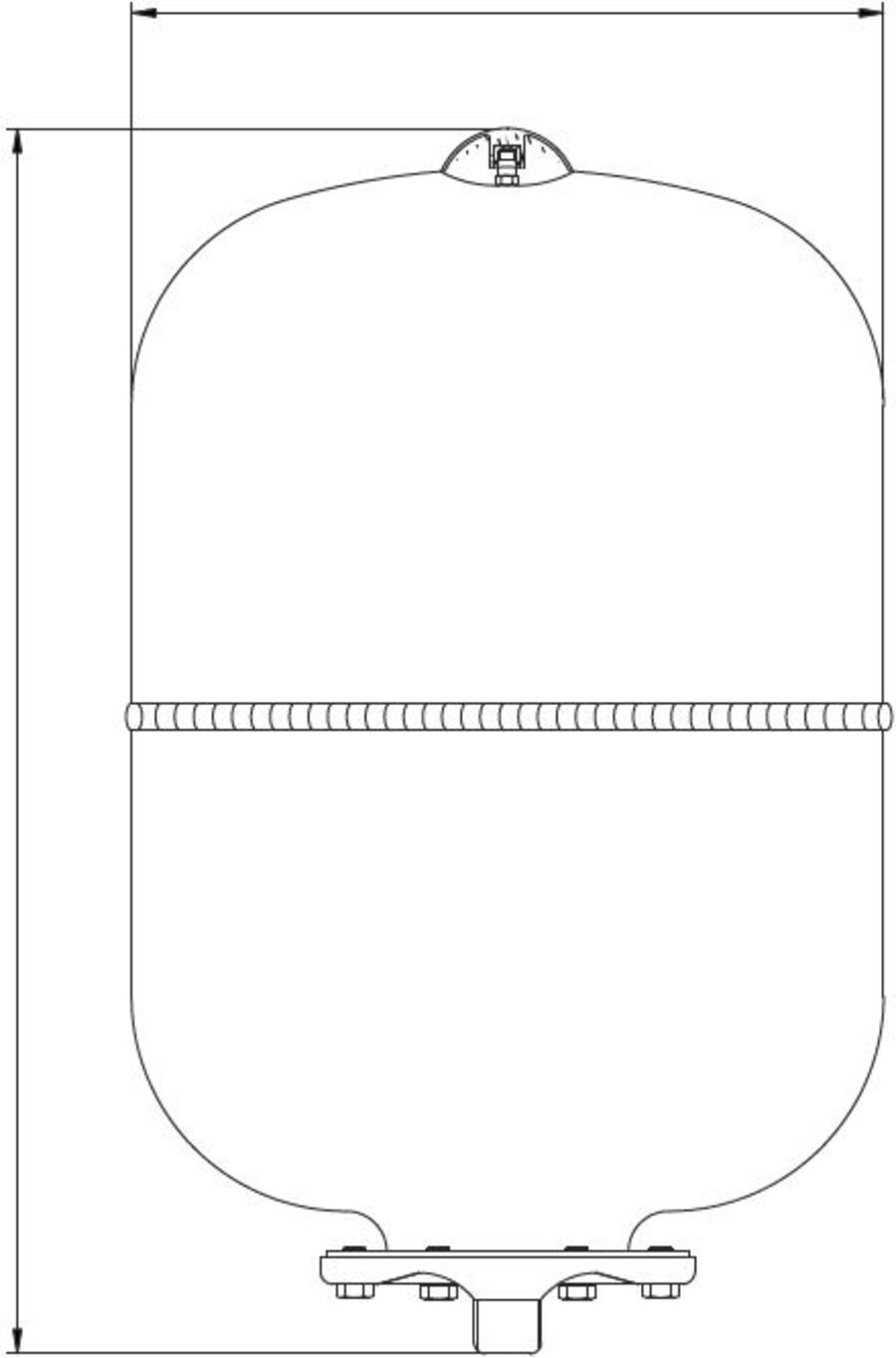 ..24L VR ekspansjonskar - Aquasystem 3/4"G  (lukket varmeanlegg) 