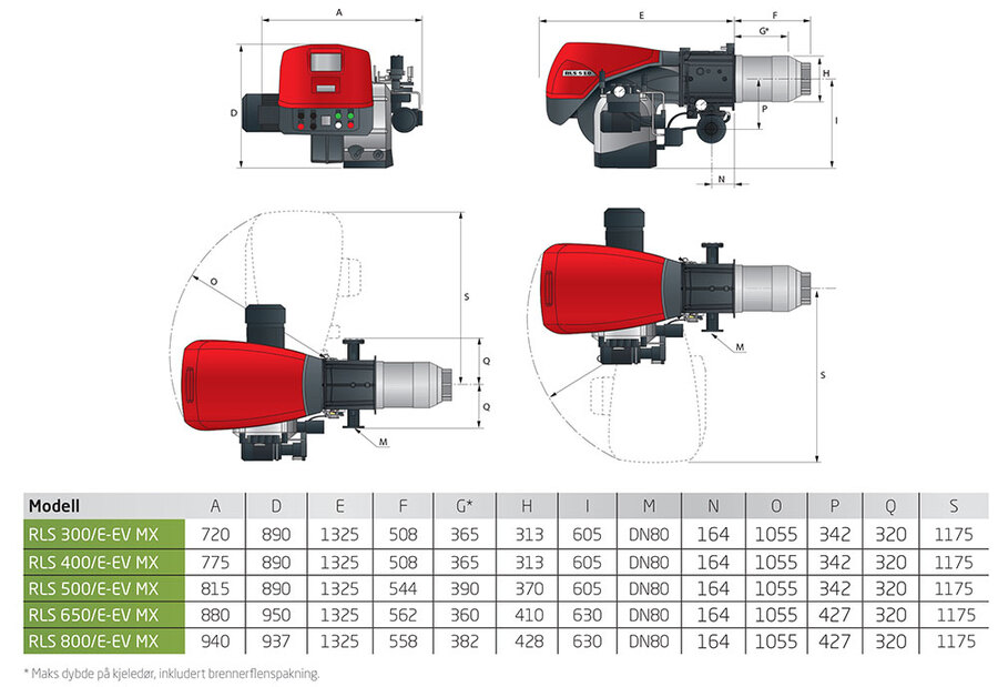 Riello RLS 500/E MX - kombibrenner 