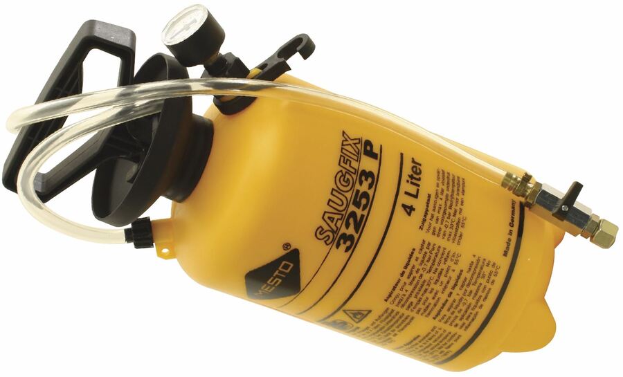 Vaccumpumpe m/ 4 liter beholder 