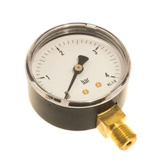 Manometer 1/4&quot; 0-4bar &#216;63mm - v&#230;skefylt