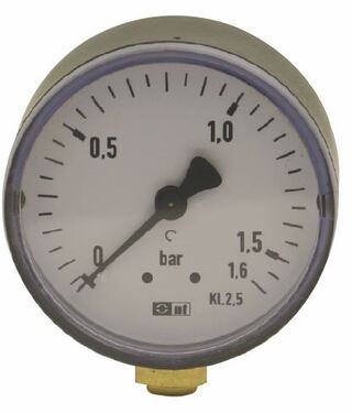 Manometer 1/4&quot; 0-1,6bar &#216;63mm