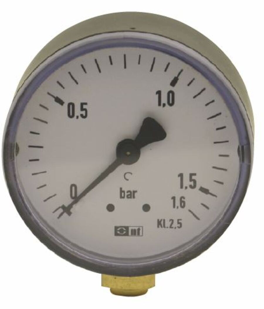 Manometer 1/4" 0-1,6bar Ø63mm 