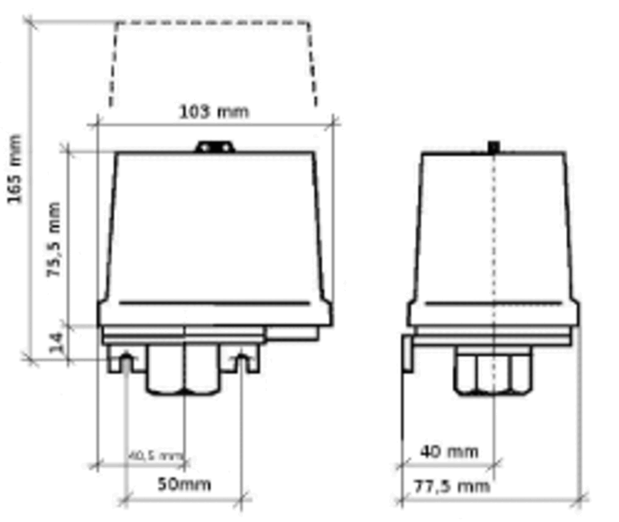 Trykkbryter / pressostat 4 bar 