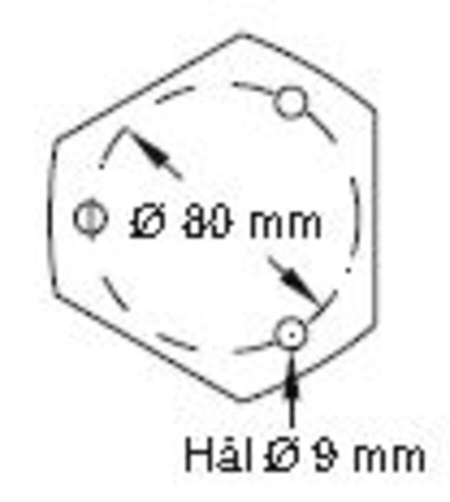 El-kolbe 6kW med 30-90°C 2-trinns termostat (CTC) 