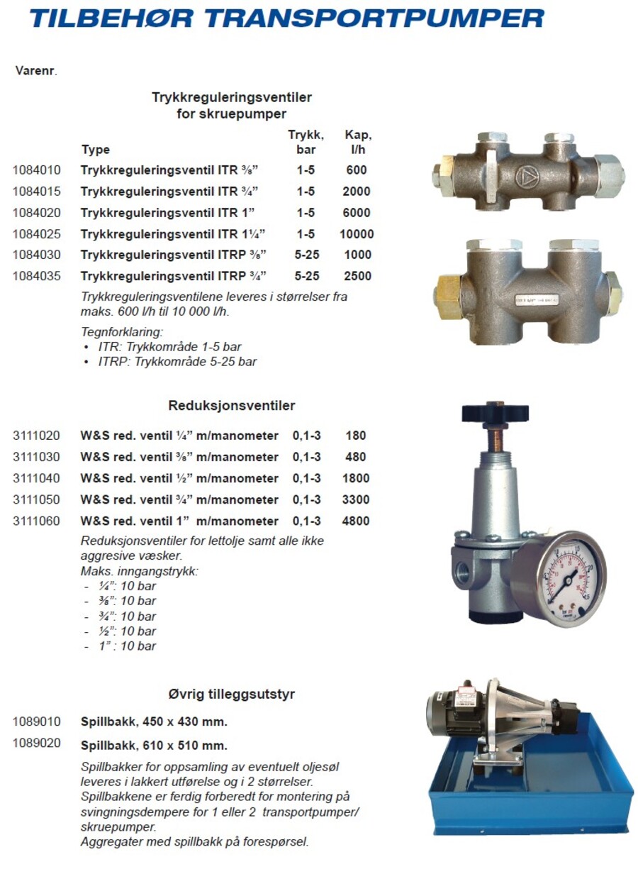 Skruepumpe C/ITV 20T 650 l/h Tilkobling 1/2'' 