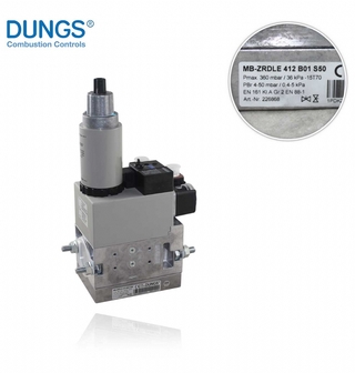 Gassrampe MB-ZRDLE 412 B01 S50 230 VAC (uten flens) m/GW150A5 (Put 4-50 mbar)