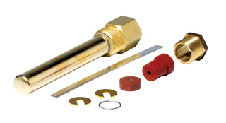 F&#248;lerlomme G1/2&quot; 110 mm messing m/pakning